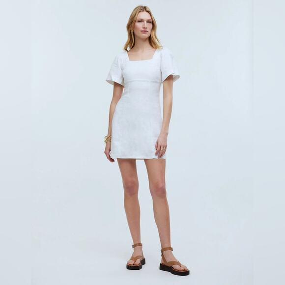 Madewell Dresses & Skirts - Madewell Square-Neck Mini Dress in 100% Linen